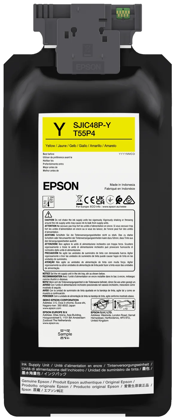 Epson SJIC48P-Y INK CARTRIDGE CW/C8000E YELLOW — materiał do drukarek etykiet