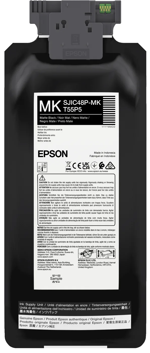 Epson SJIC48P-MK INK CARTRIDGE FOR CW/C8000E MATT BLACK — materiał do drukarek etykiet