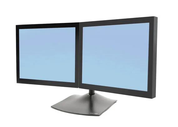 Ergotron DS100 SERIE DUAL LCD STAND/BLACK MAX 24IN HORIZ. 2CLAMPS — uchwyt do monitora