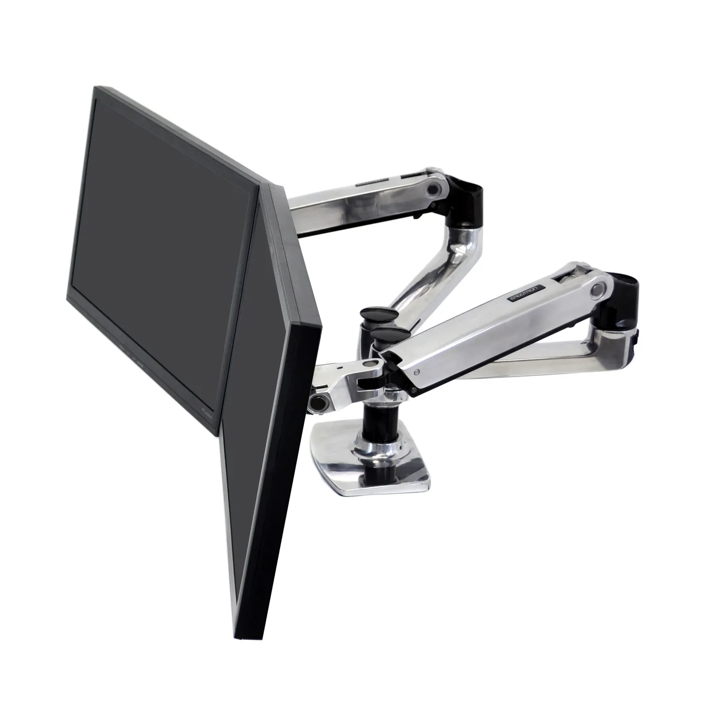 Ergotron LX DUAL SIDE BY SIDE ARM POLISH/27IN 18.1KG LIFT33 MIS-D 10Y WA — uchwyt do monitora