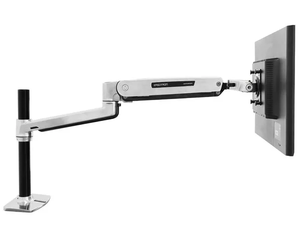 Ergotron LX SIT-STAND DESKMOUNT POLISHED/42IN 3.2-11.3KG LIFT50 MIS-D/E/F — uchwyt do monitora
