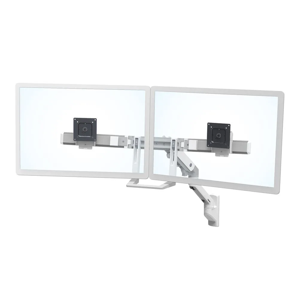 Ergotron HX WALLMOUNT DUAL MONITOR ARM/32IN 7.9KG LIFT29 MISD WHITE 10Y — uchwyt do monitora