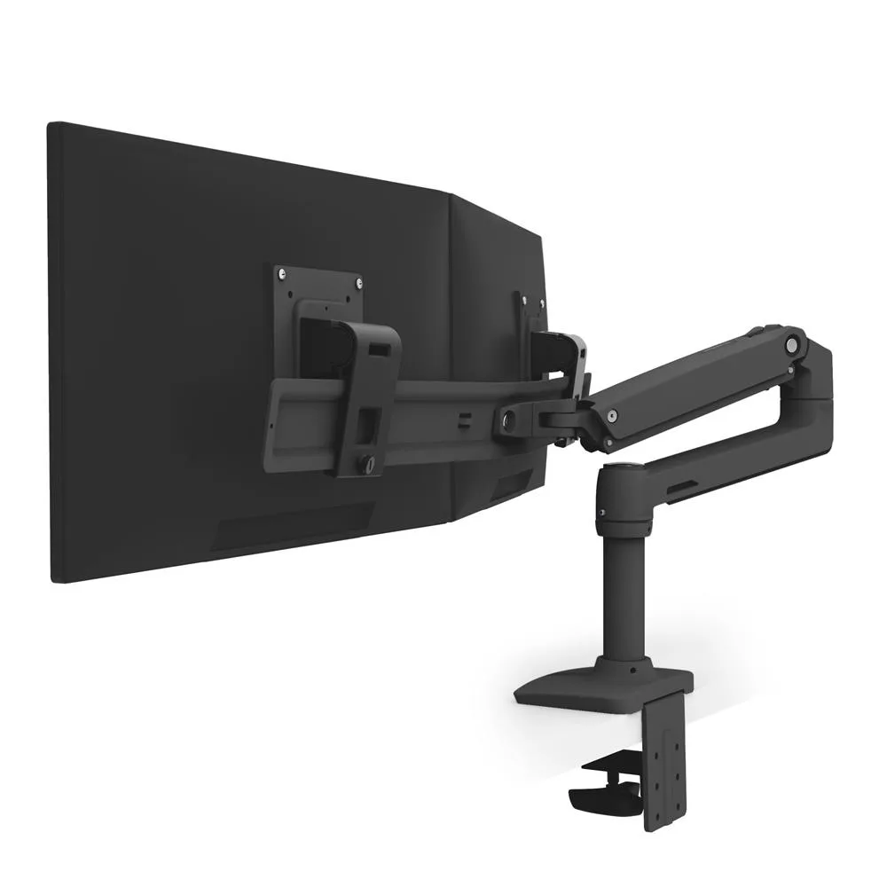 Ergotron LX DESK DUAL DIRECT ARM/25IN MIS-D 10Y W MATTE BLACK — uchwyt do monitora