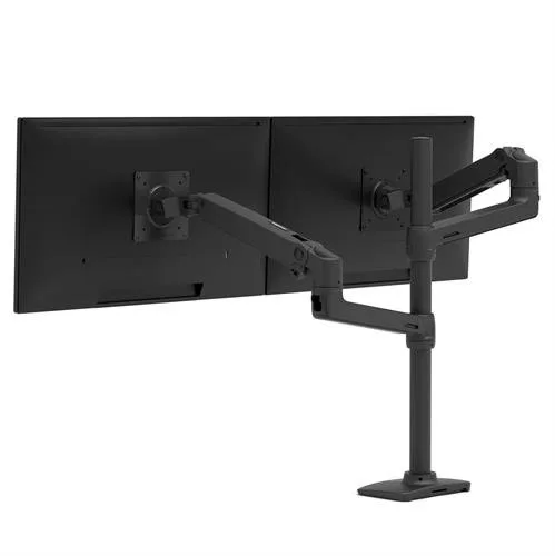 Ergotron LX DUAL STACKING ARM TALL POLE/MATTE BLACK — uchwyt do monitora