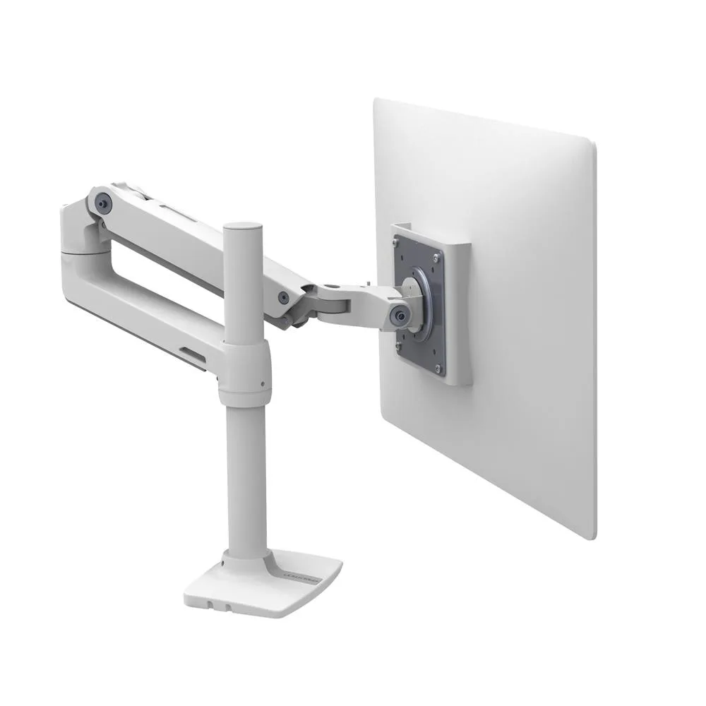 Ergotron LX DESK MOUNT LCD MONITOR ARM/TALL POLE/ BRIGHT WHITE TEXTURE — uchwyt do monitora