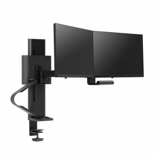 Ergotron TRACE DUAL MONITORS PANEL/CLAMP MATTE BLACK — uchwyt do monitora