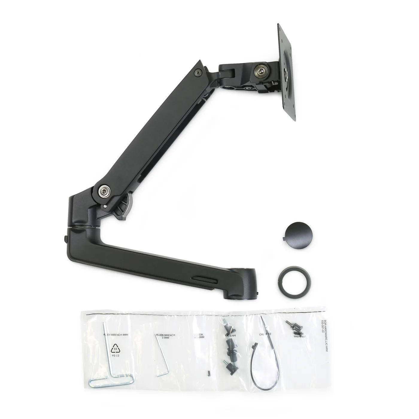 Ergotron LX DUAL STACKING ARM EXTENSION/AND COLLAR KIT MATTE BLACK — uchwyt do monitora