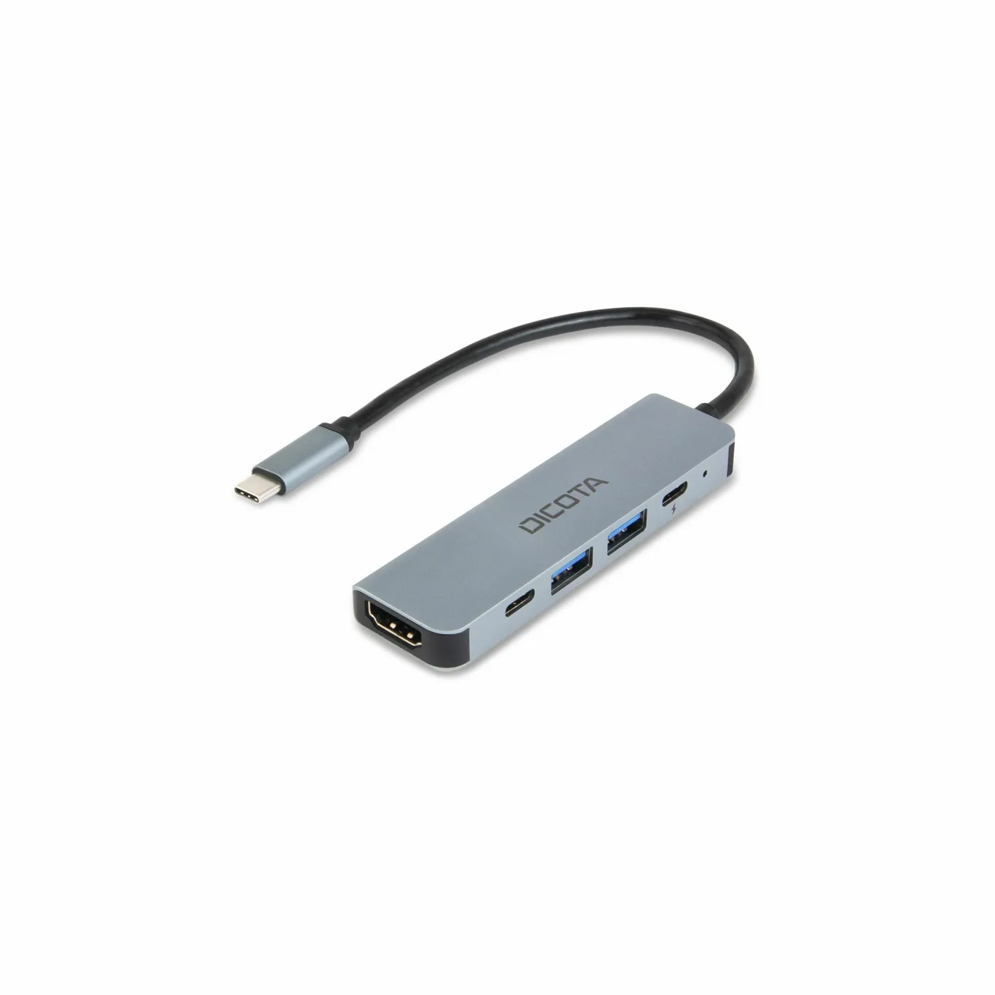 Dicota USB-C 5-in-1 Video Hub 4K PD 100W — hub USB