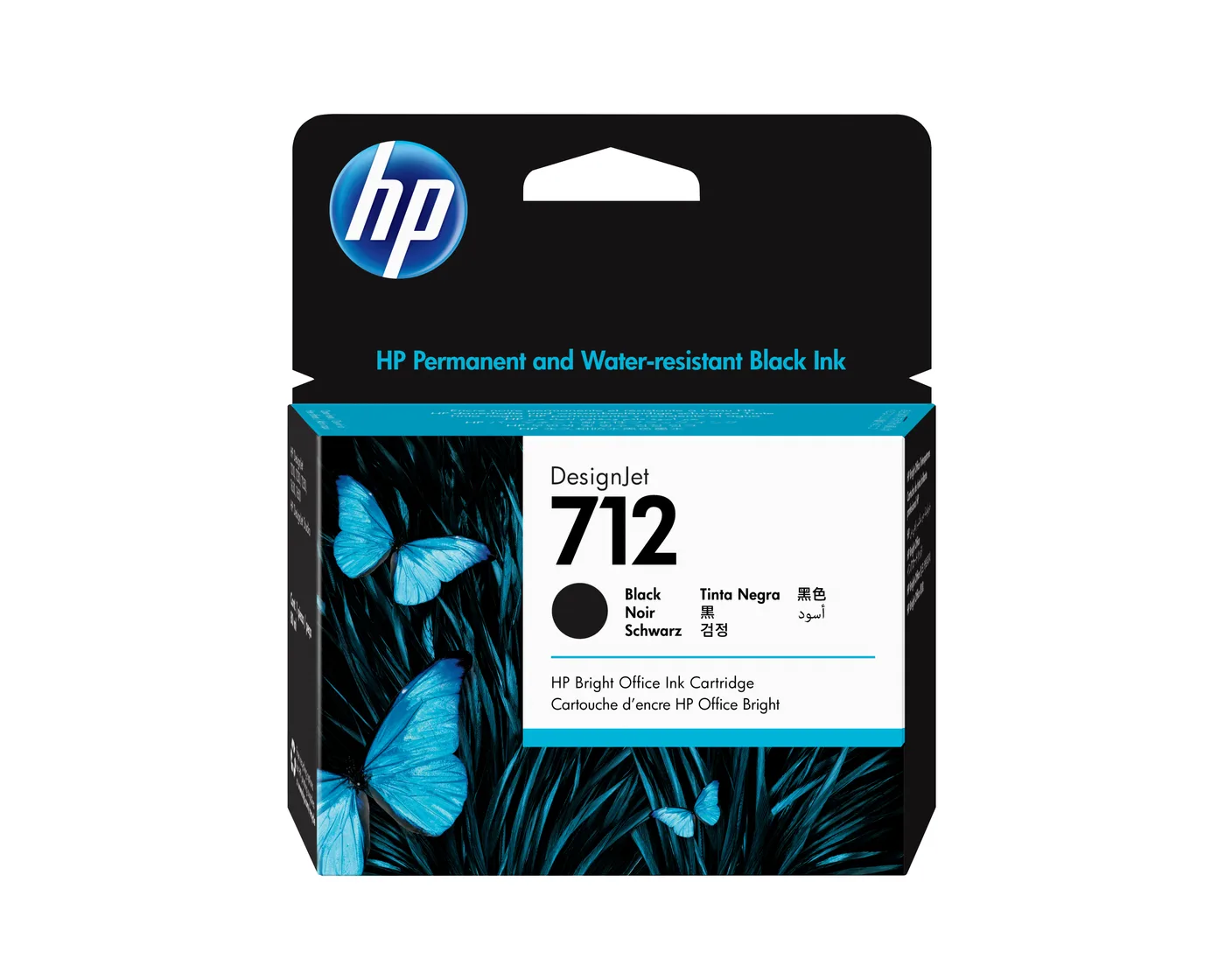 HP 712 80-ML BLACK DESIGNJET/INK CARTRIDGE