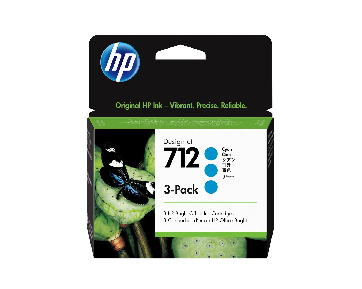HP 712 3-PACK 29-ML CYAN/DESIGNJET INK CARTRIDGE — tusz