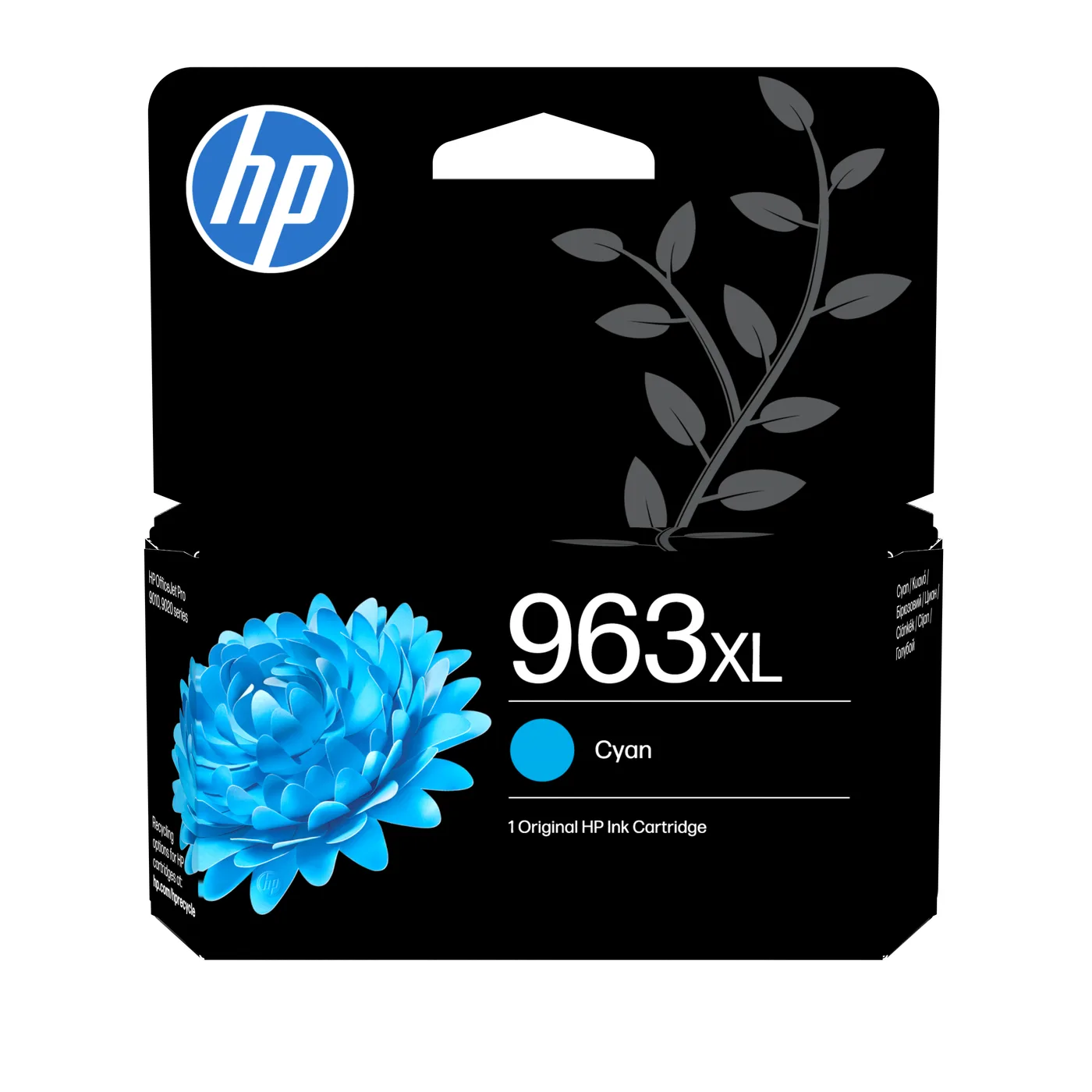 HP INK CARTRIDGE NO 963XL CYAN/DE/FR/NL/BE/UK/IT/SE — tusz