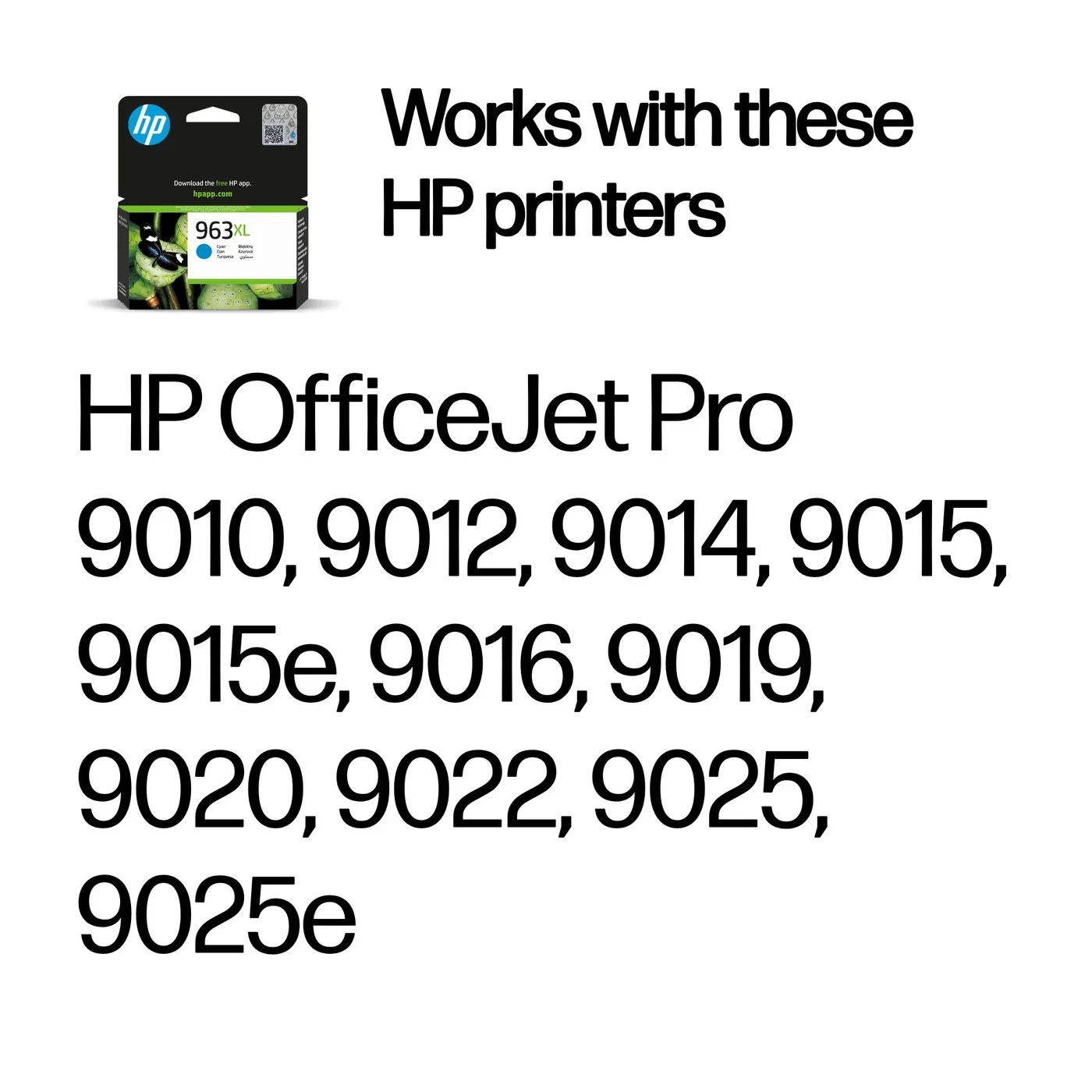 HP 963XL HIGH YIELD CYAN/ORIGINAL INK CARTRIDGE — tusz