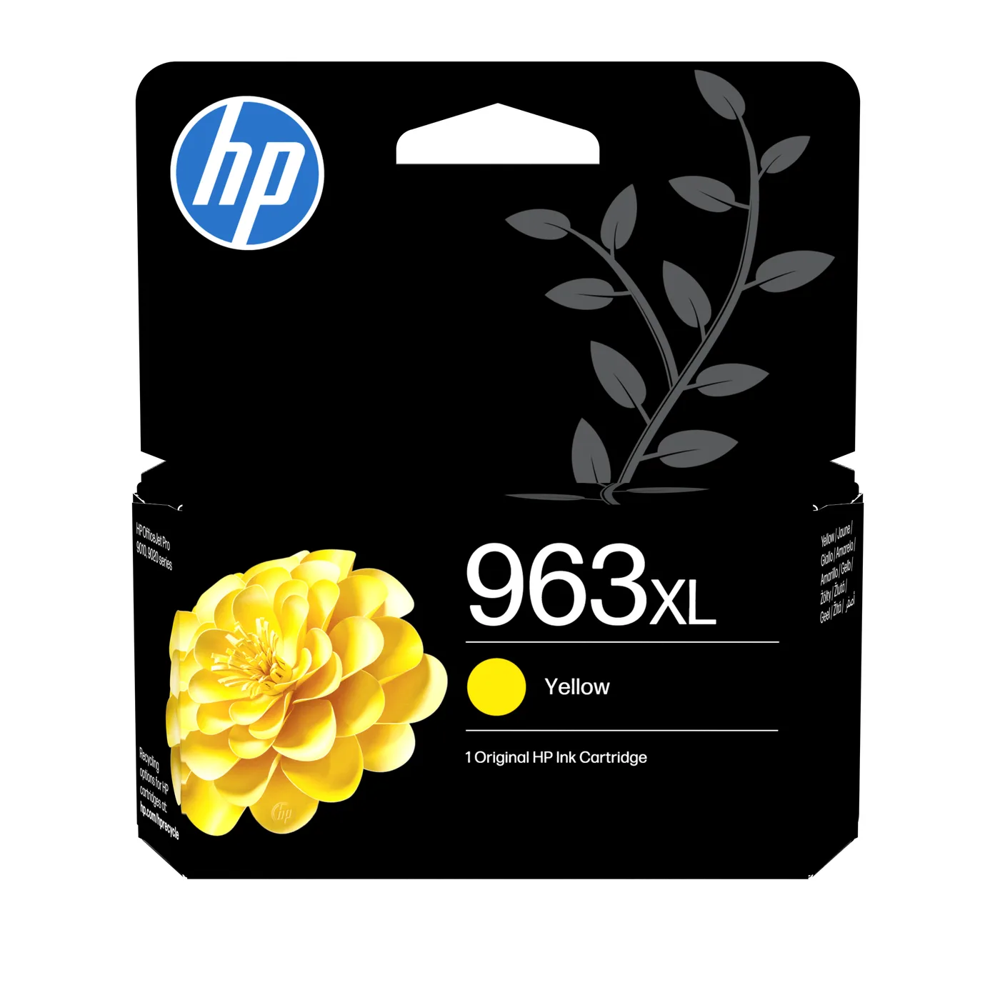 HP 963XL HIGH YIELD YELLOW/ORIGINAL INK CARTRIDGE — tusz