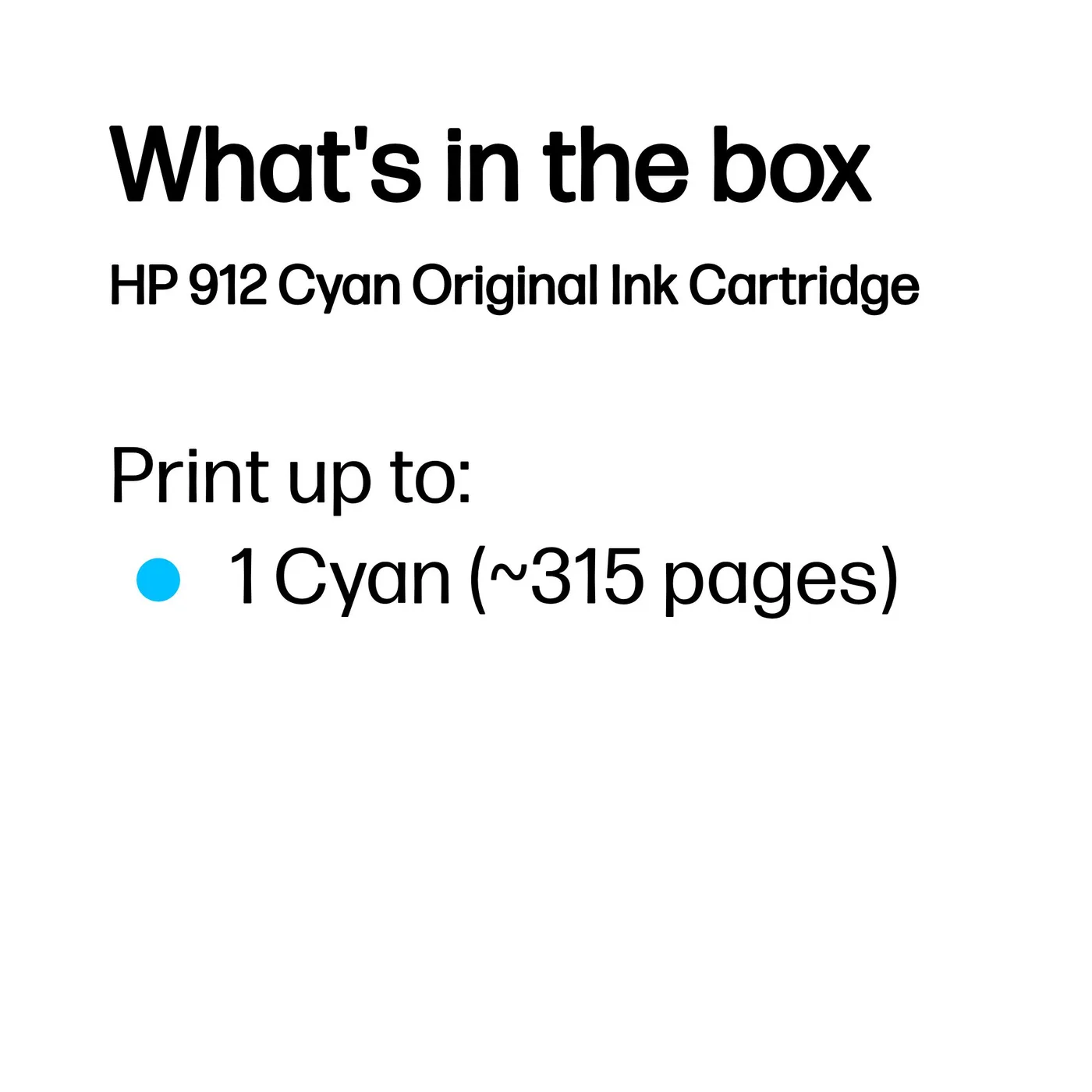 HP 912 CYAN ORIGINAL INK/CARTRIDGE — tusz
