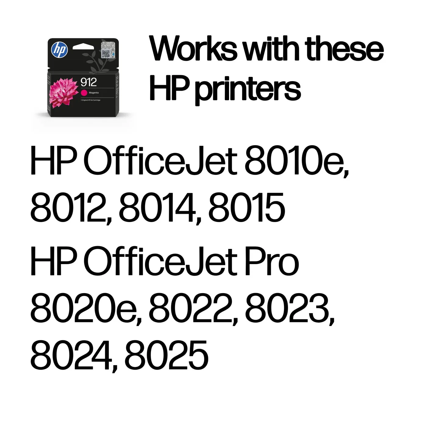 HP INK CARTRIDGE 912 MAGENTA/ES — tusz