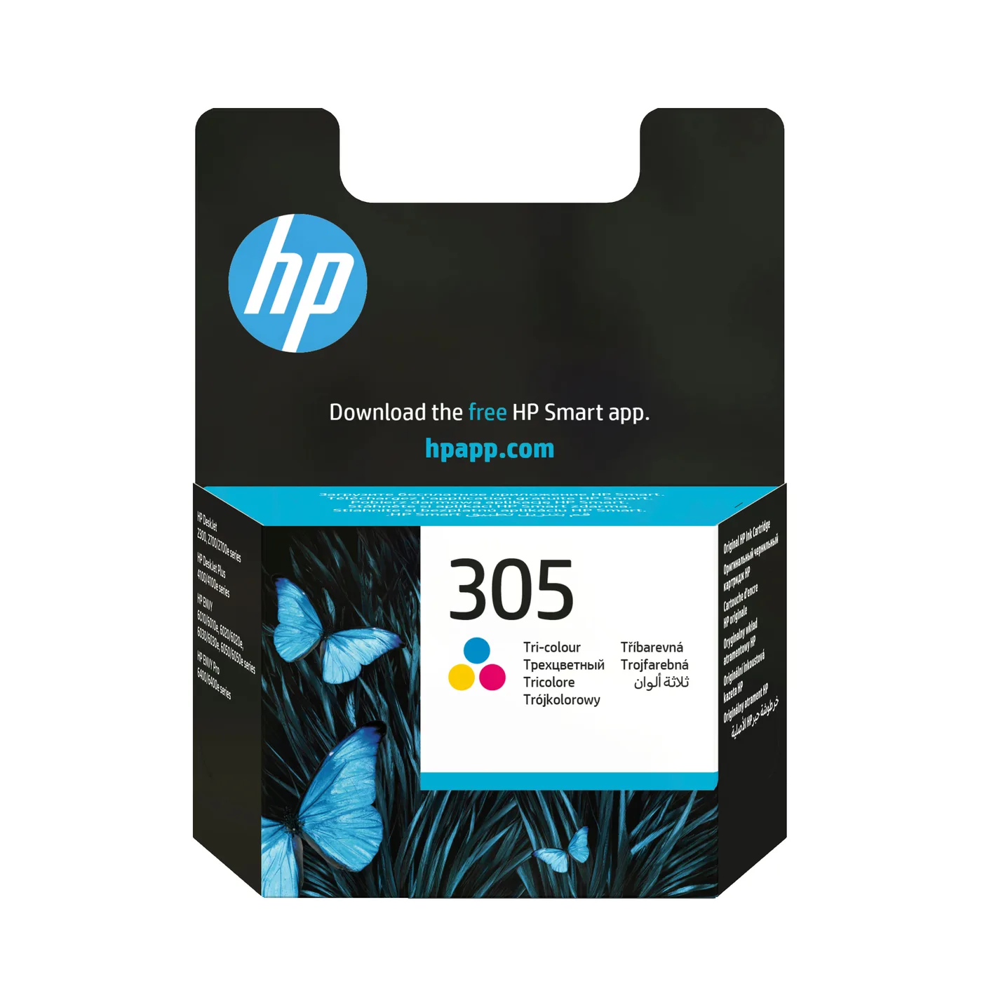 HP 305 TRI-COLOR ORIGINAL INK/EN/RU/FR/PL/CZ/HU CARTRIDGE — tusz