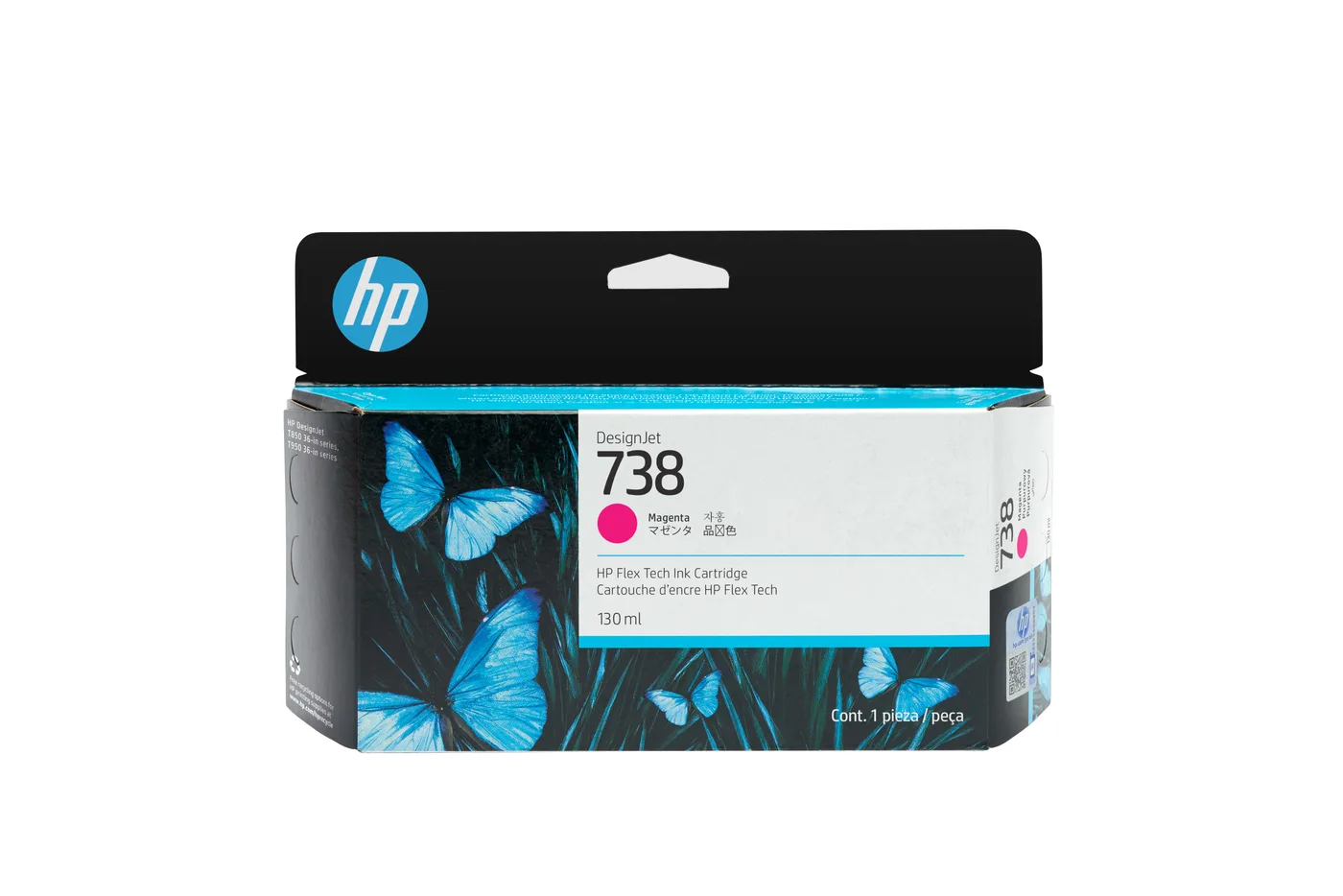 HP 738 130-ML MAGENTA DESIGNJET/INK CARTRIDGE — tusz
