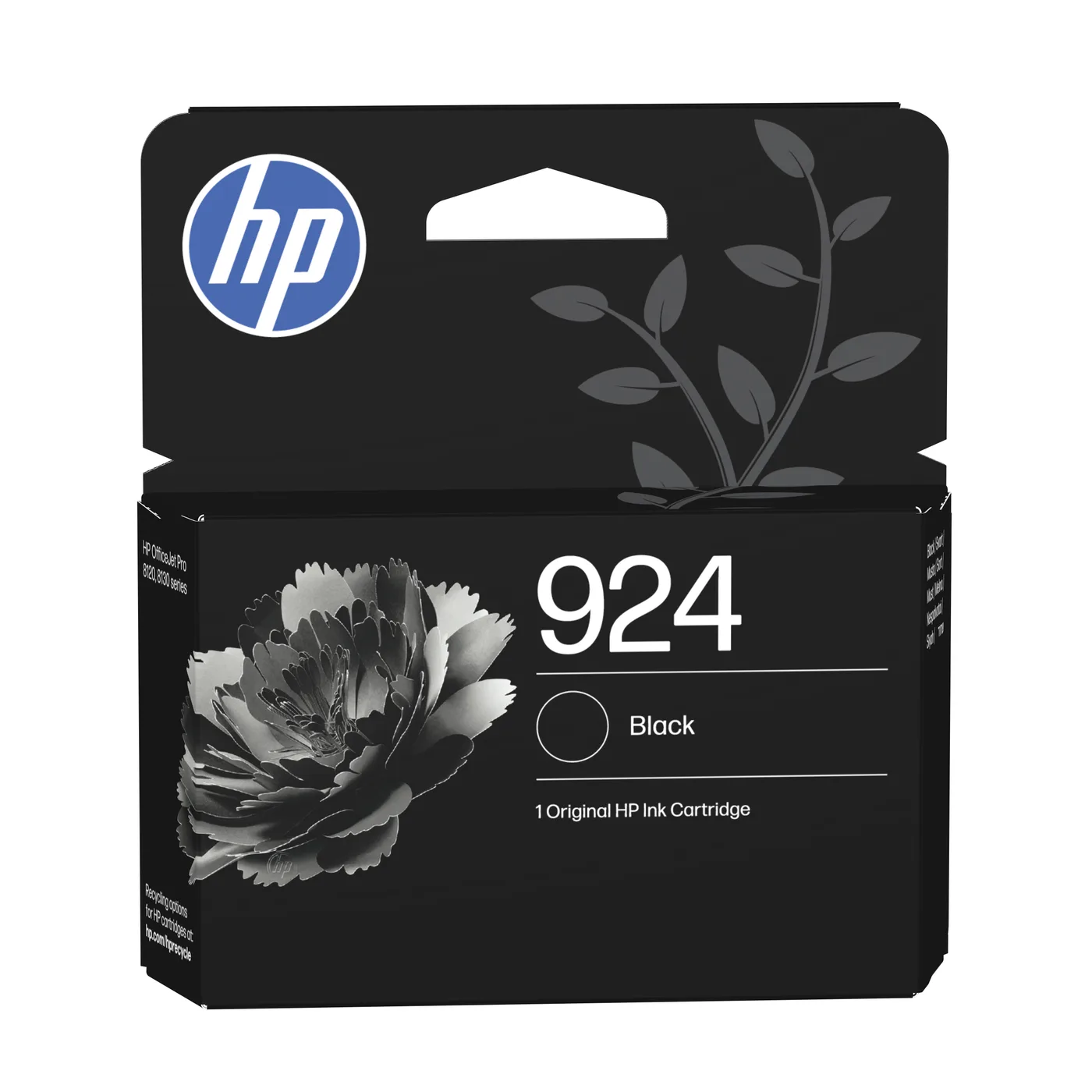HP 924 BLACK ORIGINAL INK/CARTRIDGE — tusz