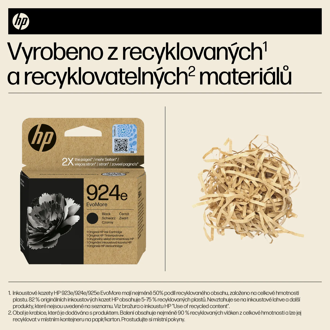 HP 924E EVOMORE BLACK/EN/DE/PL/CZ INK CARTRIDGE — tusz
