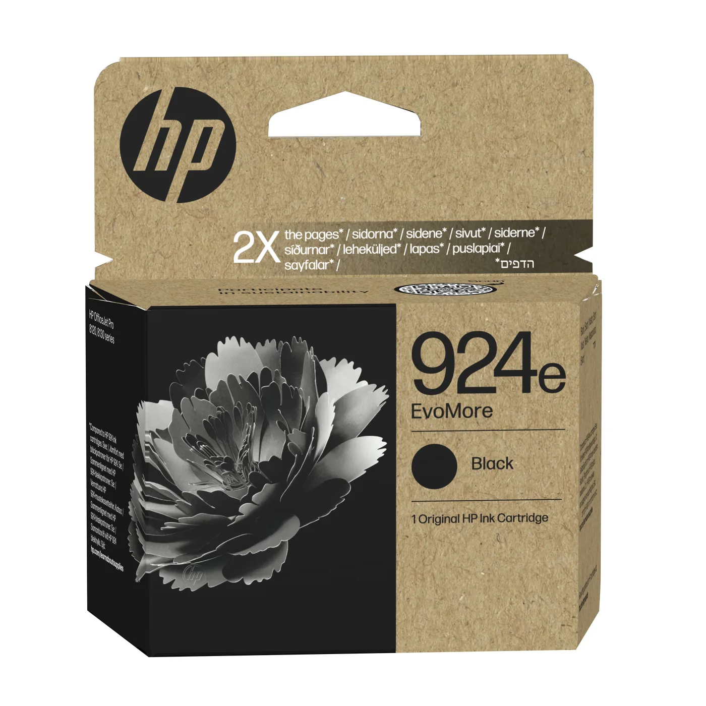 HP 924E EVOMORE BLACK ORIGINAL/INK CARTRIDGE — tusz