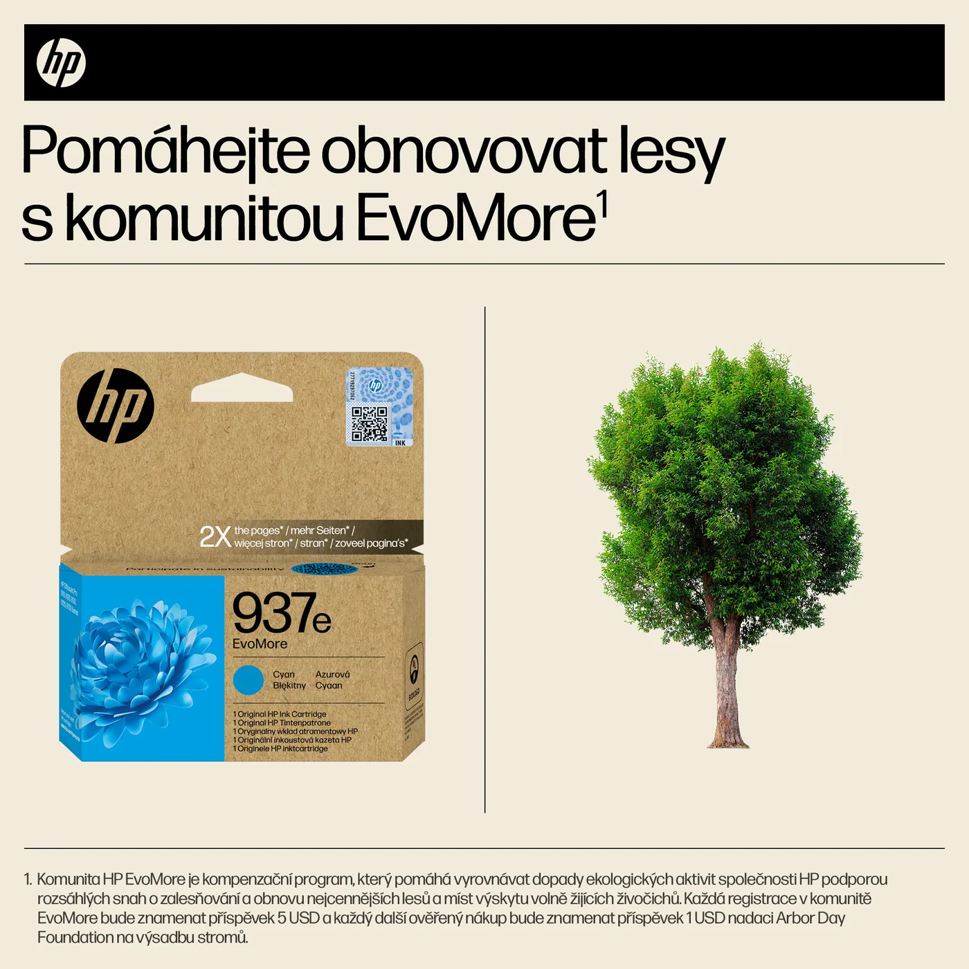 HP 937E EVOMORE CYAN ORIGINAL/INK CARTRIDGE — tusz
