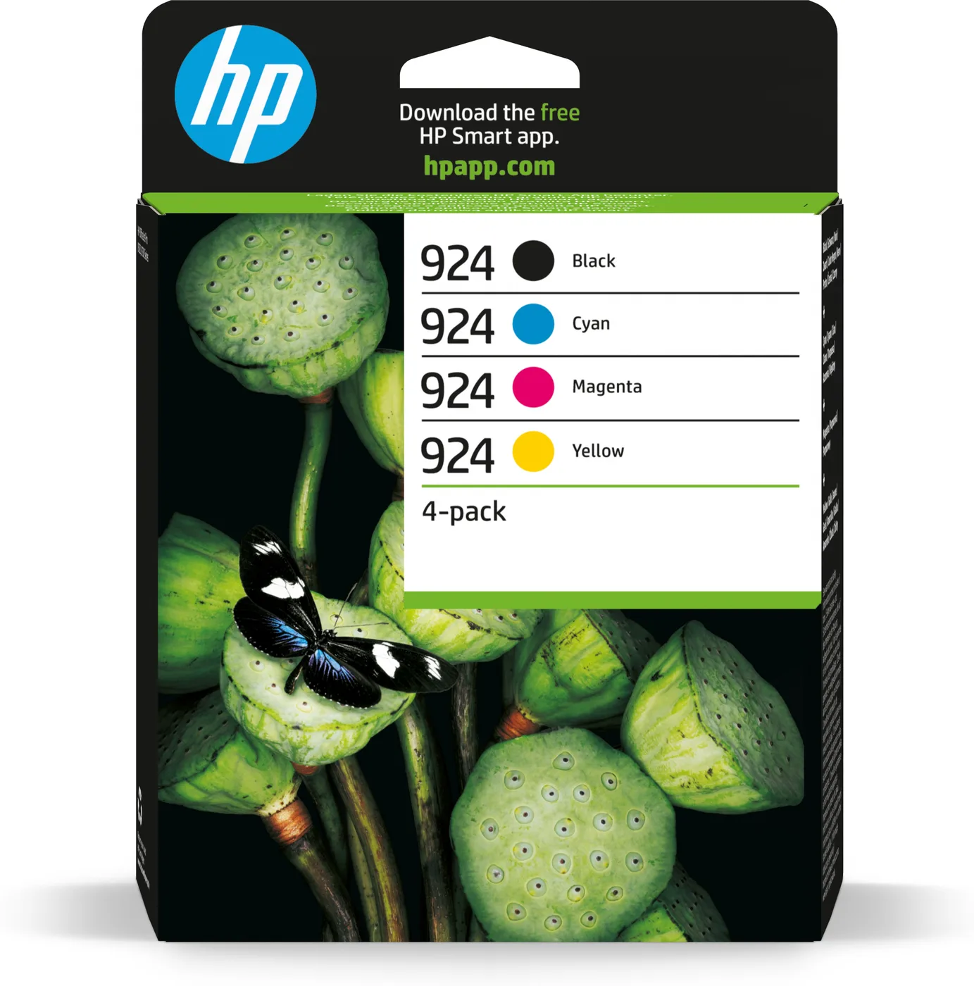 HP 924 CMYK 4-PACK/ORIGINAL INK CARTRIDGE — tusz