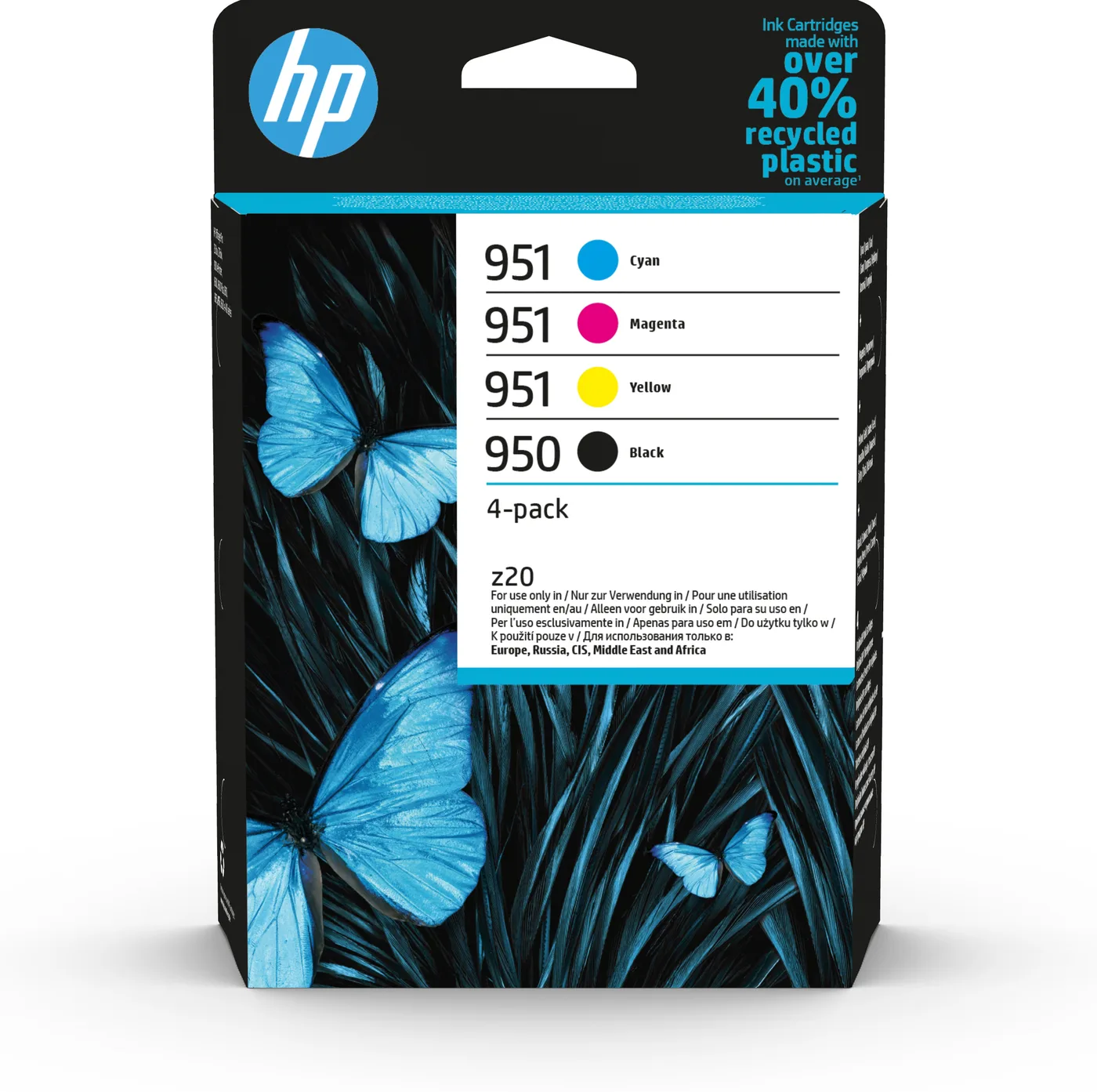 HP 950 BLACK / 951 CMY ORIGINAL/INK CARTRIDGE 4-PACK — tusz