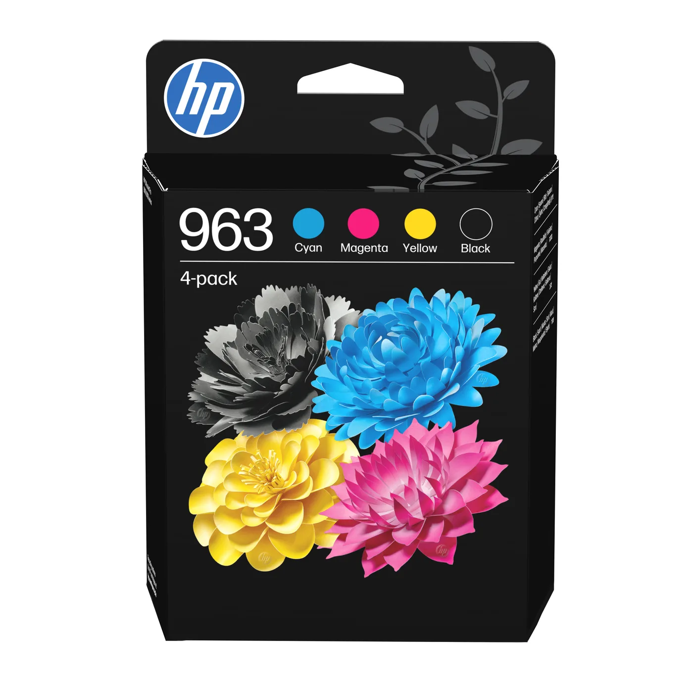 HP 963 CMYK ORIGINAL INK/CARTRIDGE 4-PACK — tusz