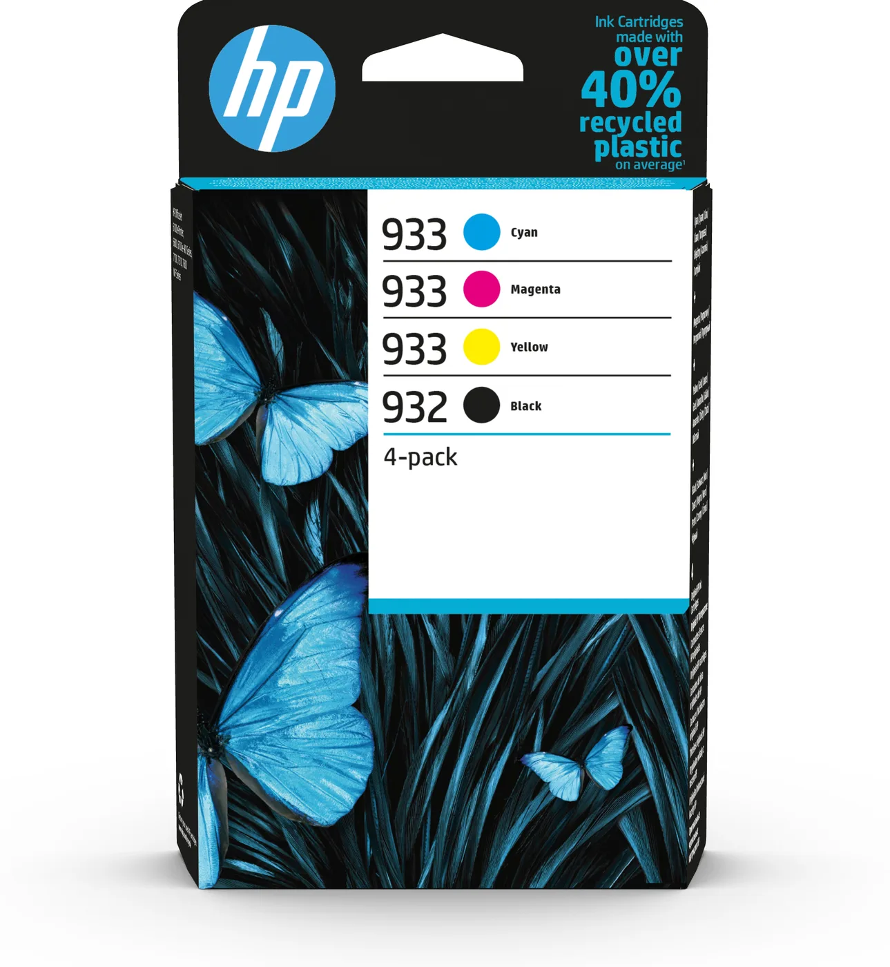 HP 932 BLACK/933/CYAN/MAGENTA/YELLOW 4-PACK ORIGI — tusz