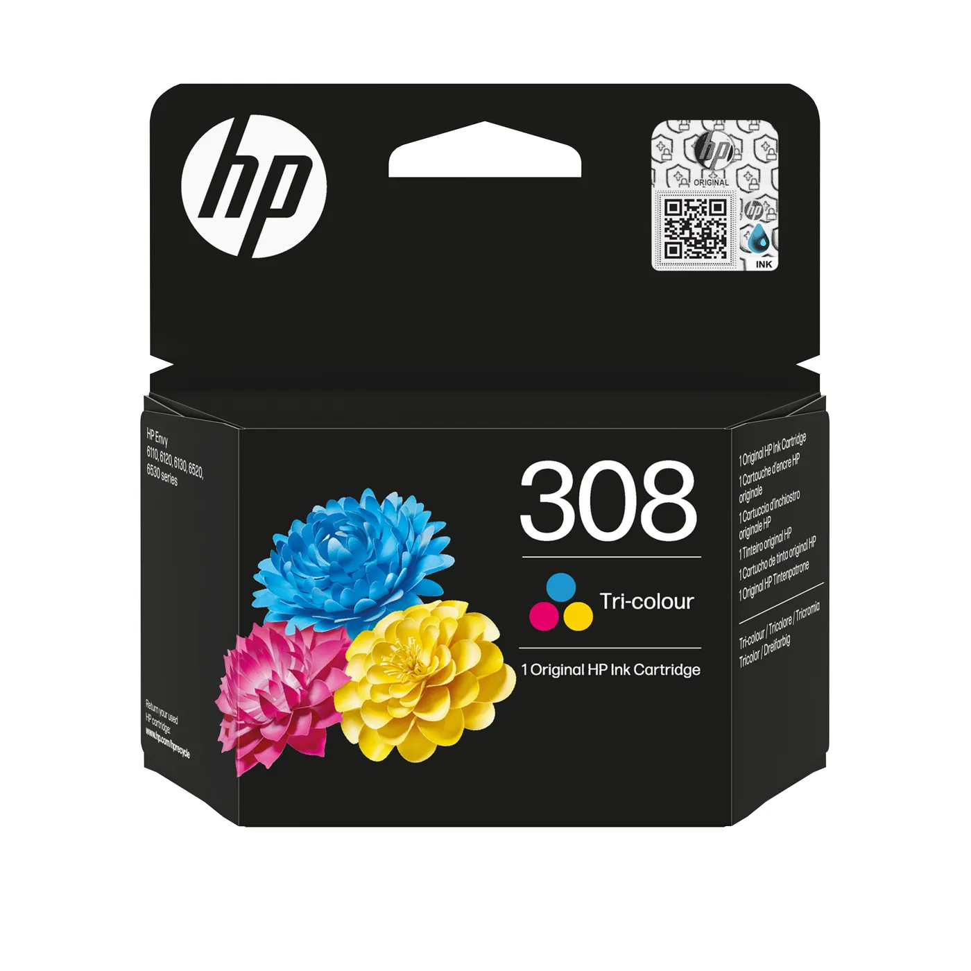HP 308 TRI-COLOR ORIGINAL INK/EN/DE/PL/CZ/NL CARTRIDGE — tusz