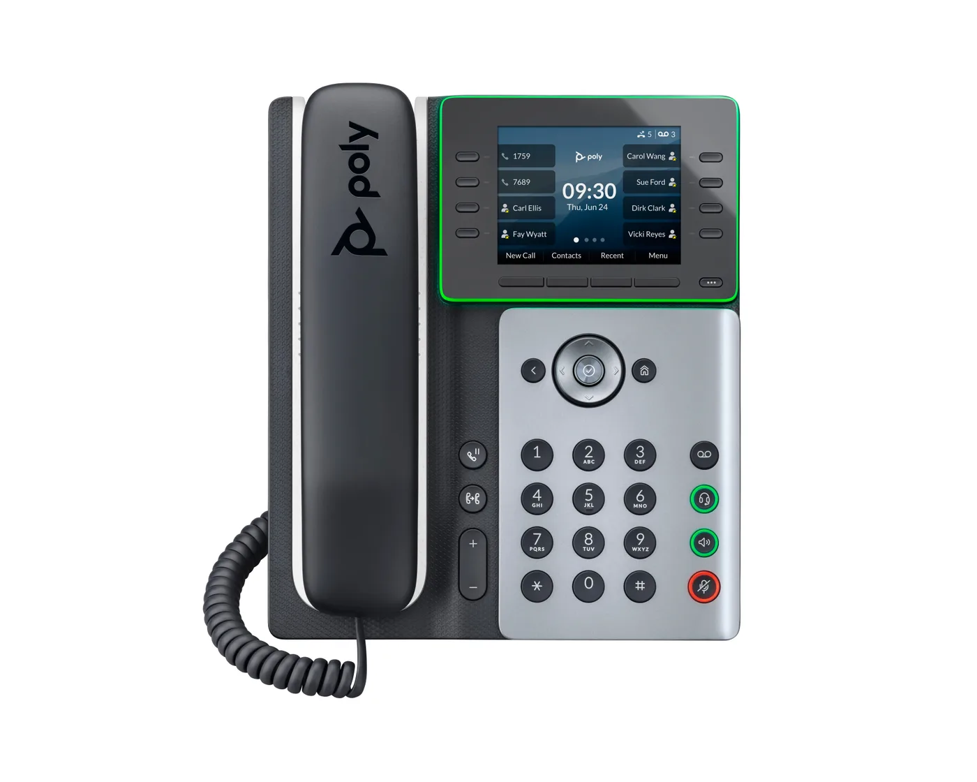 HP Poly Edge E300 IP Phone and PoE-enabled — telefon IP