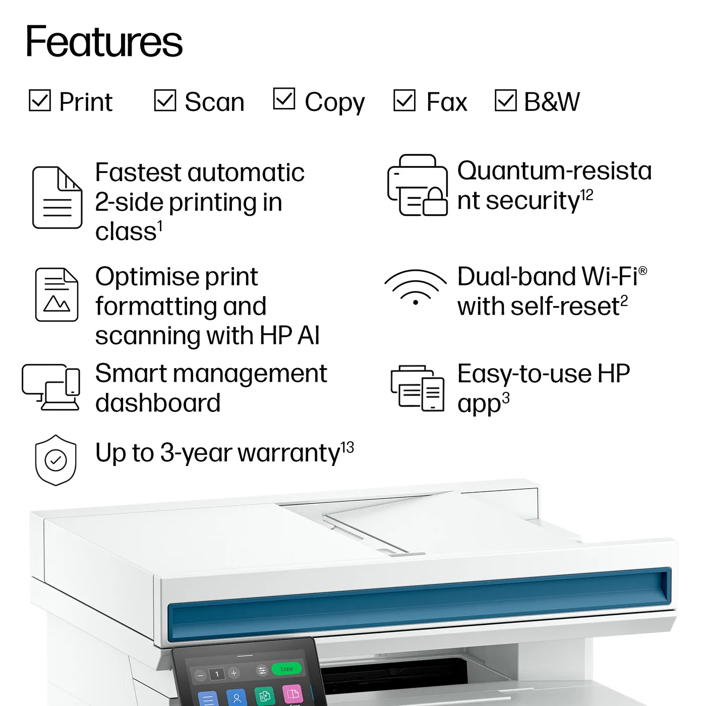 HP LaserJet Pro MFP 4113fdn Printer EMEA-INTL English Loc-Euro plug — drukarka laserowa