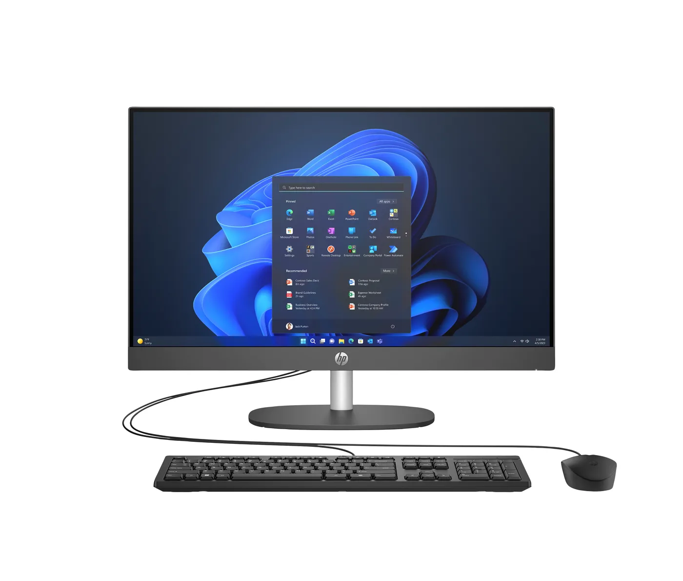 HP ProOne 240 G10 AIO 23.8 FHD IPS AG 250n i5-1335U 16GB 512GB W11P 3/3/3 — komputer stacjonarny