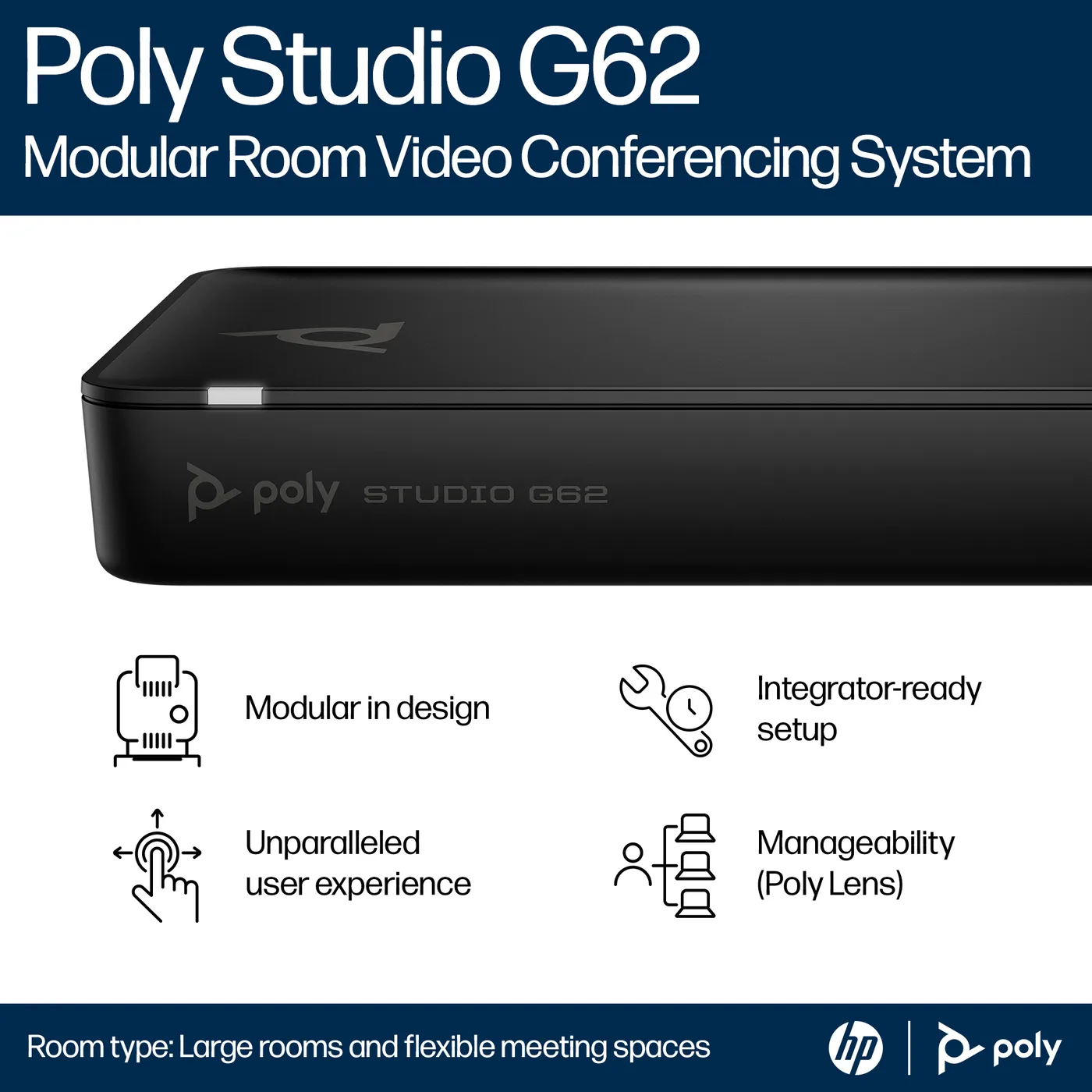 HP POLY STUDIO G62 VIDEO/CONFERENCING SYSTEM WW — zestaw do wideokonferencji