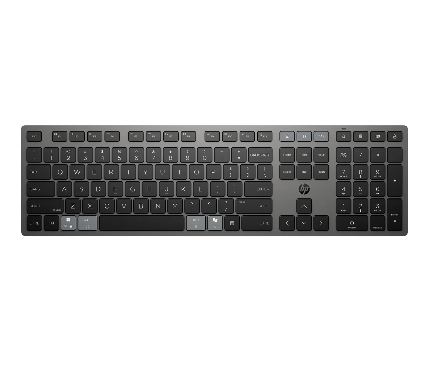HP 725 Multi-Device Rchrgbl WL KBD EMEA-INTL English Loc-Euro plug — klawiatura