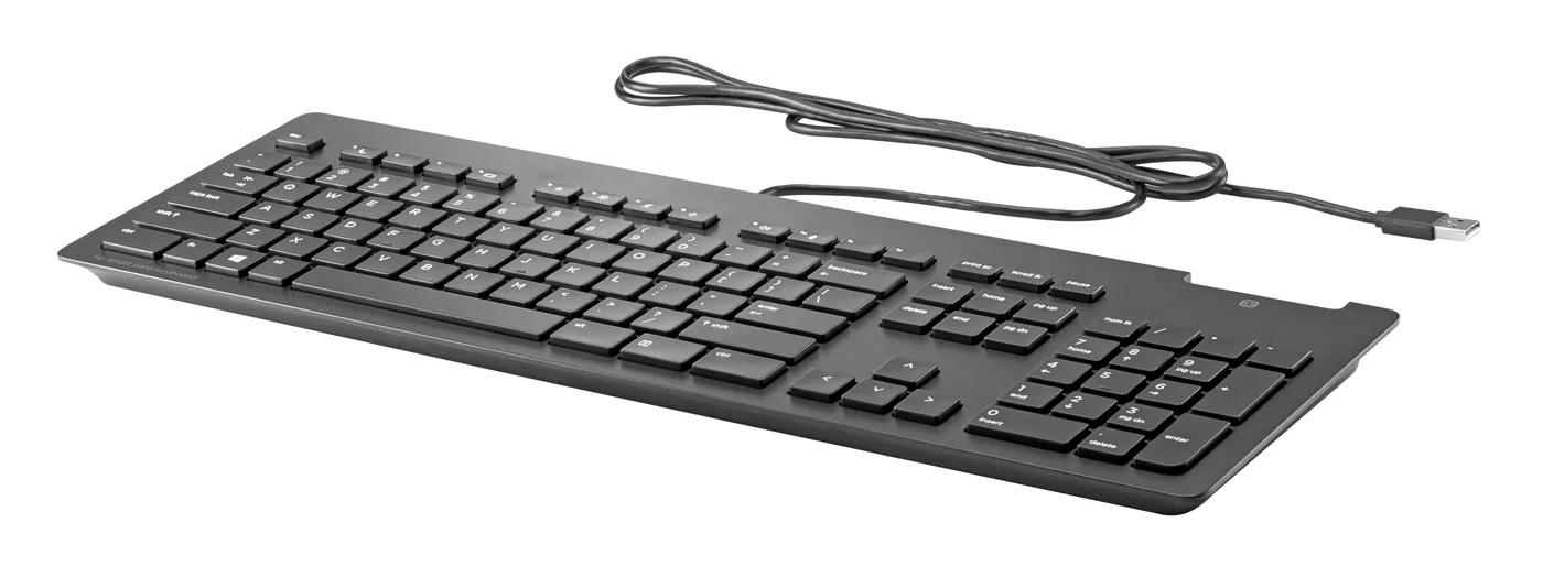 HP Slim v2 SmCard USB KBD EMEA-INTL English Loc-Euro plug — klawiatura