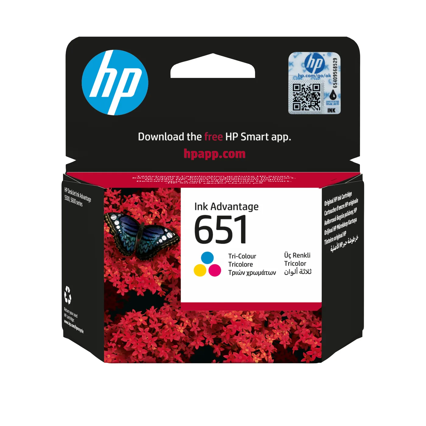 HP INK CARTRIDGE NO 651 TRI-COLOUR/HU — tusz