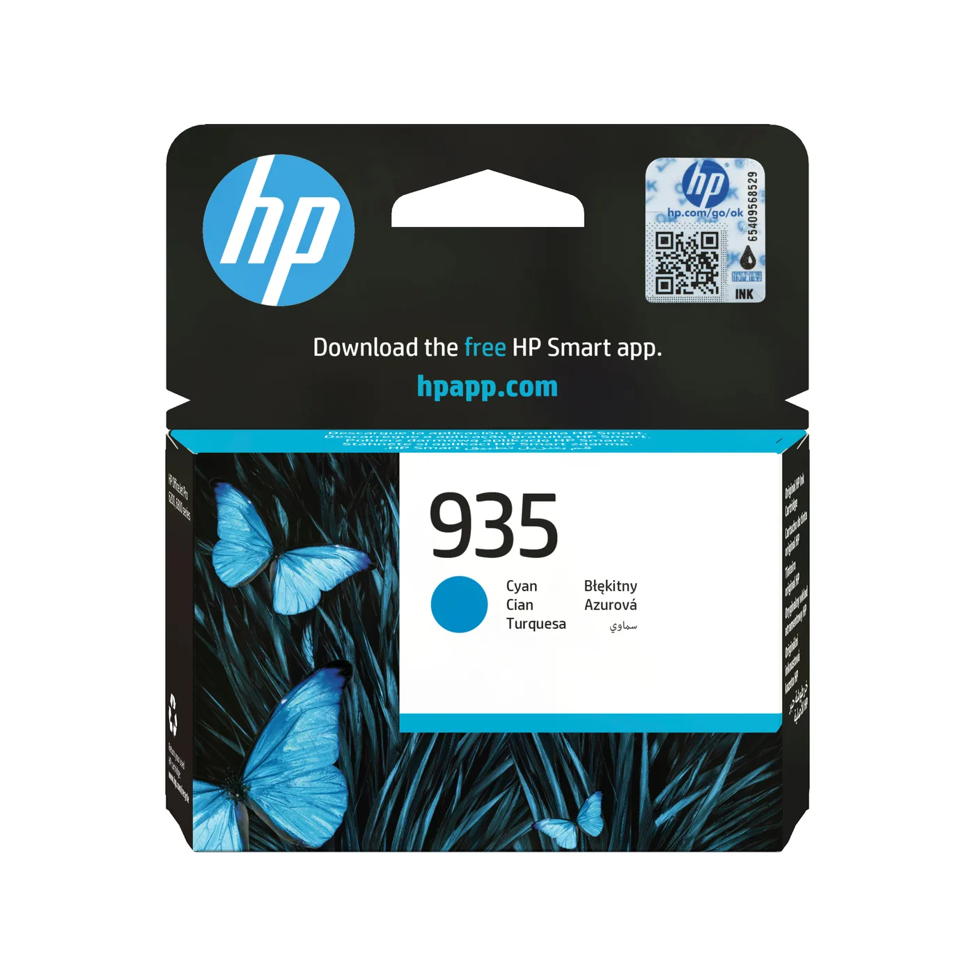 HP INK CARTRIDGE NO 935 CYAN/DE/FR/NL/BE/UK/SE/IT — tusz