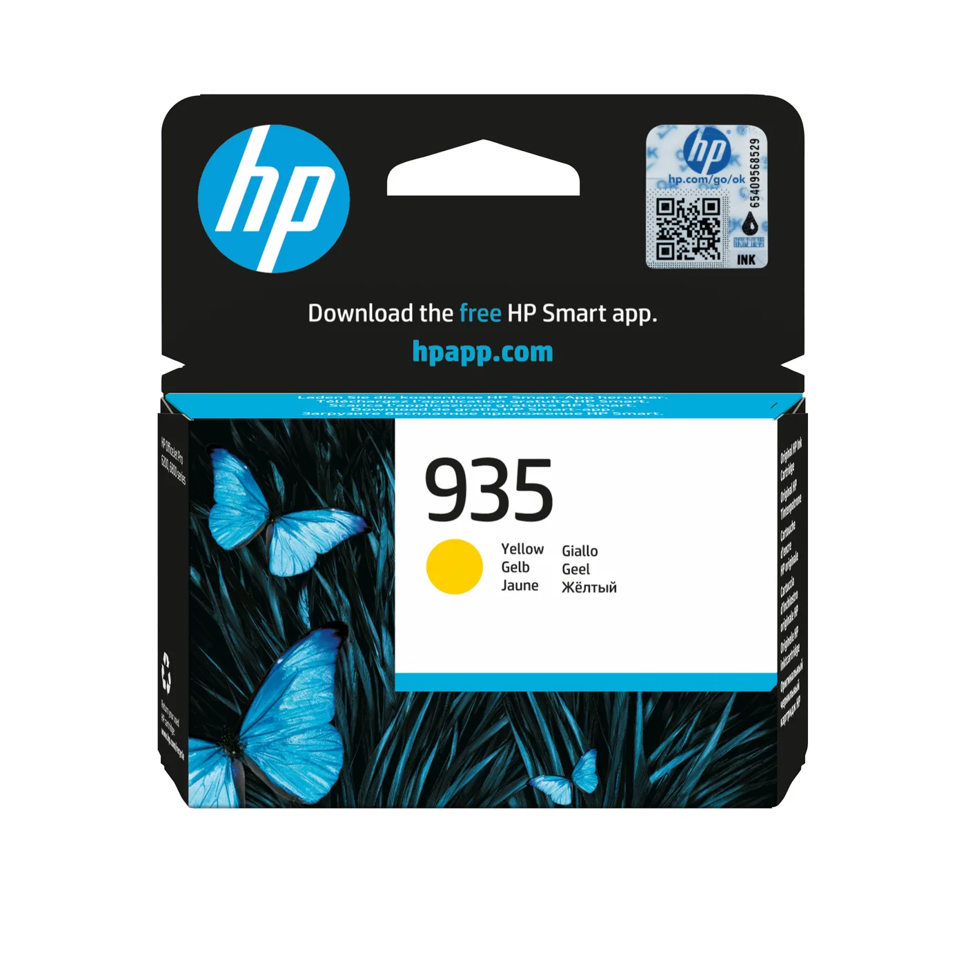HP INK CARTRIDGE NO 935 YELLOW/DE/FR/NL/BE/UK/SE/IT — tusz