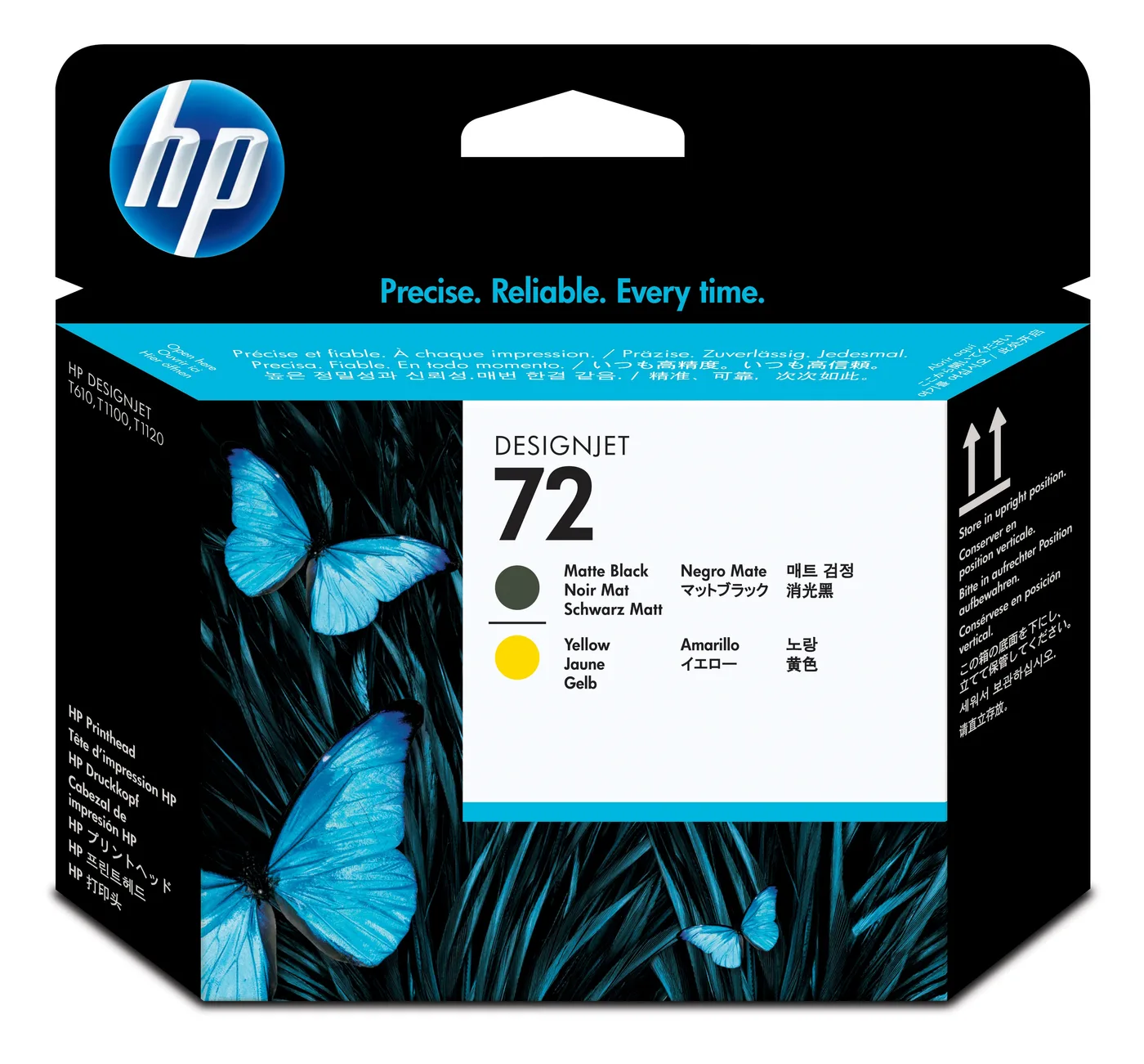 HP 72 MATTE BLACK AND YELLOW/PRINTHEAD — materiał do drukarek etykiet