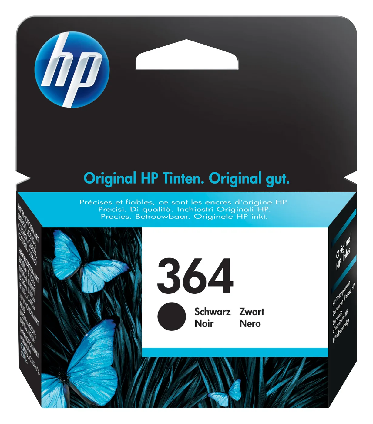 HP INK CARTRIDGE NO 364 BLACK/SE / UK — tusz