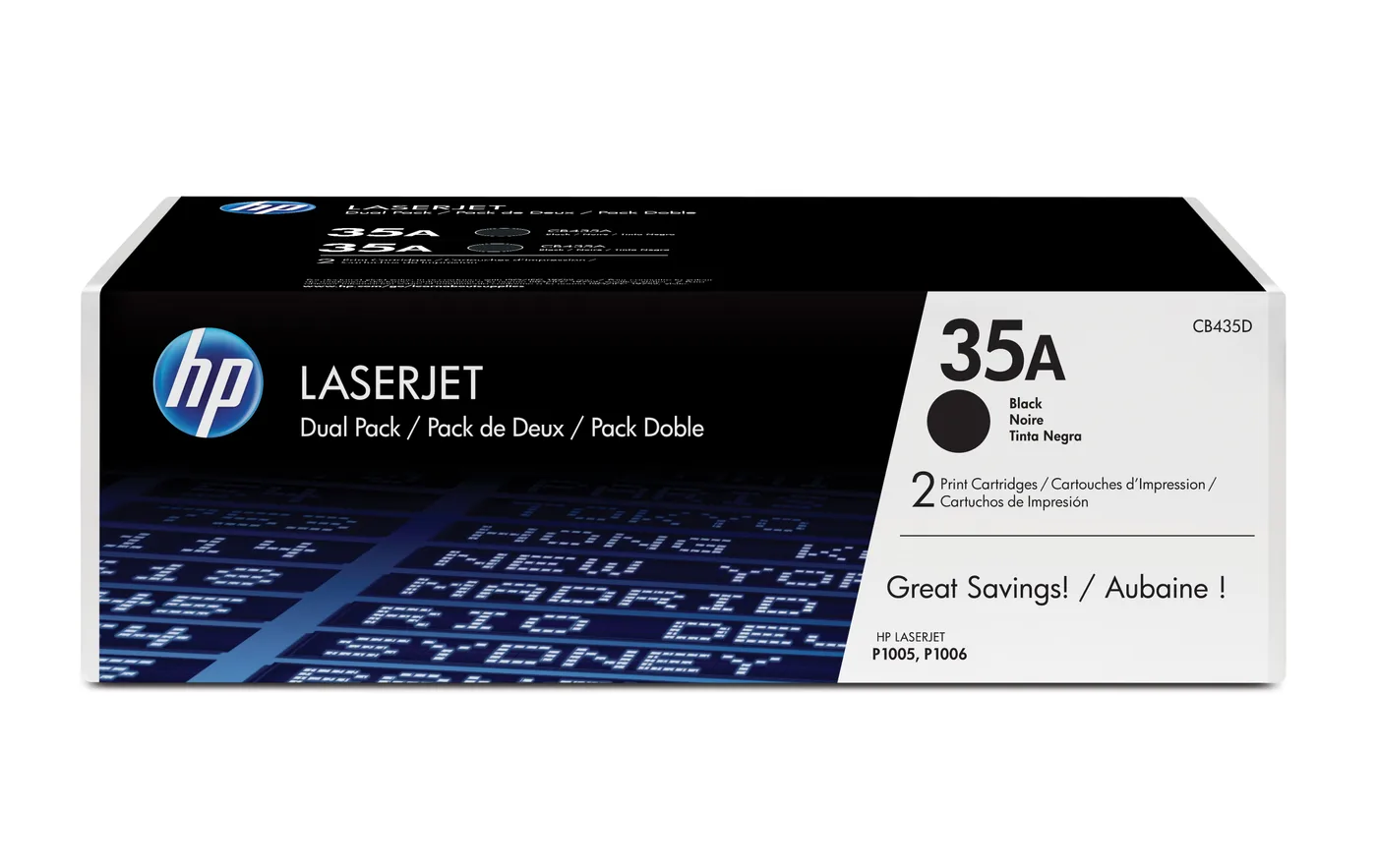 HP TONER CARTRIDGE 35A BLACK/DUAL PACK — toner
