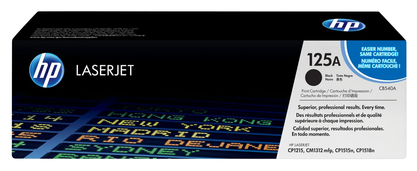 HP TONER CARTRIDGE 125A BLACK — toner