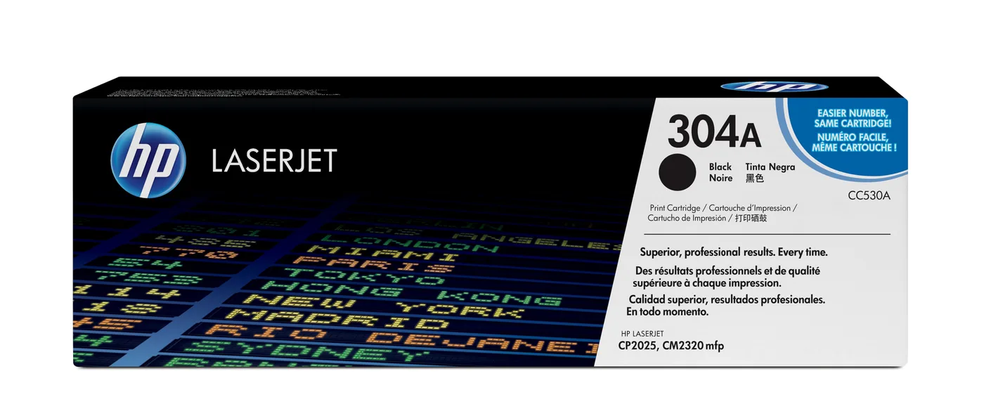 HP TONER CARTRIDGE 304A BLACK — toner
