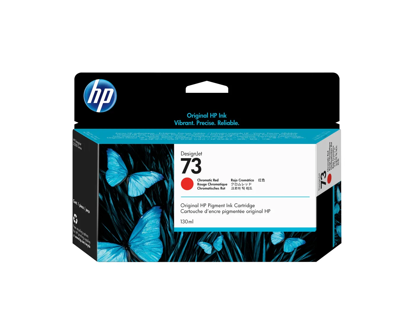 HP 73 130 ML CHROMATIC RED INK/CARTRIDGE WITH VIVERA INK — tusz