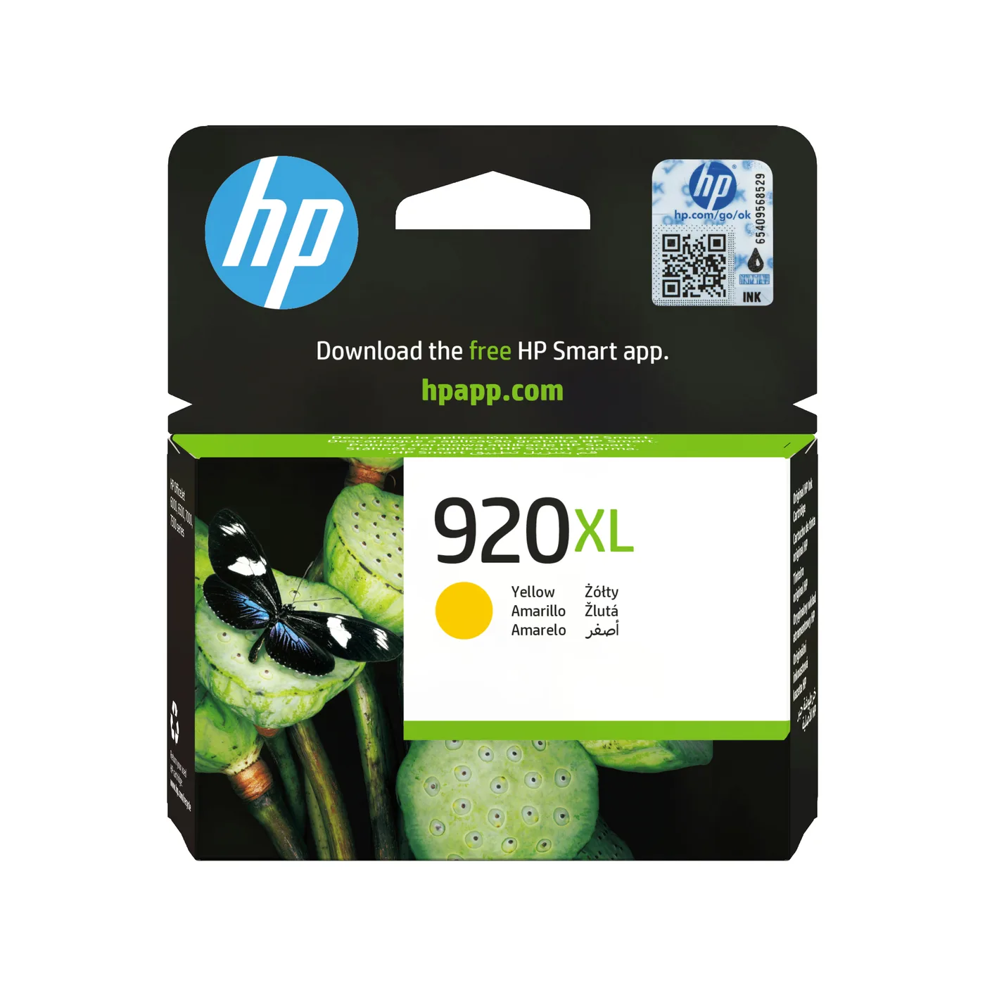 HP INK CARTRIDGE NO 920 XL/YELLOW LANGUAGE EN ES PT PL CZ — tusz