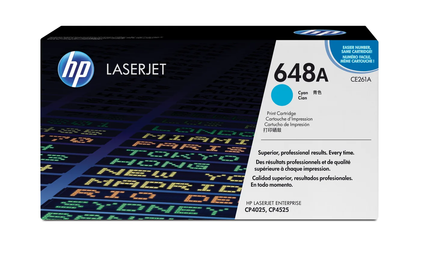 HP TONER CARTRIDGE 648A CYAN — toner