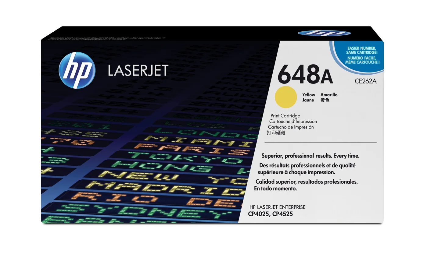 HP TONER CARTRIDGE 648A YELLOW — toner