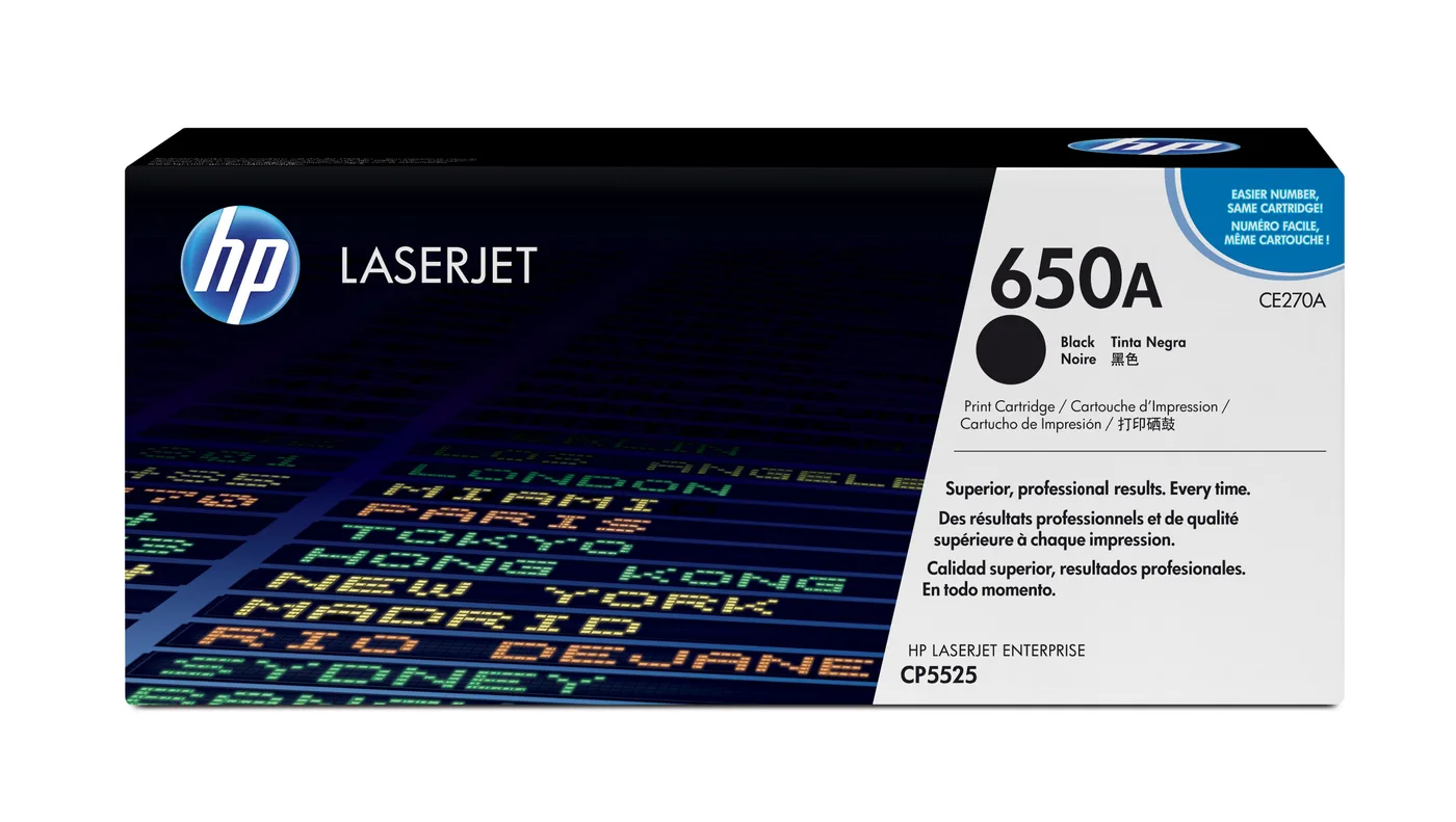 HP TONER CARTRIDGE 650A BLACK — toner