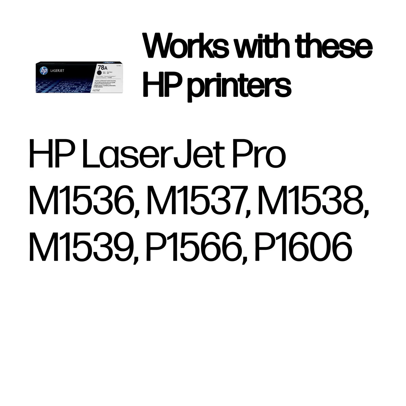 HP TONER CARTRIDGE 78A BLACK — toner